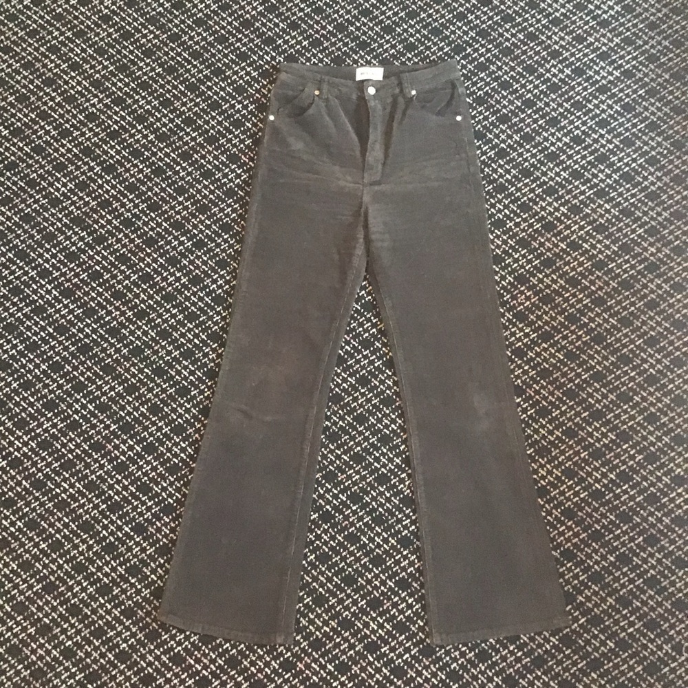 Rollas dusters slim bootcut high rise corduroy flares